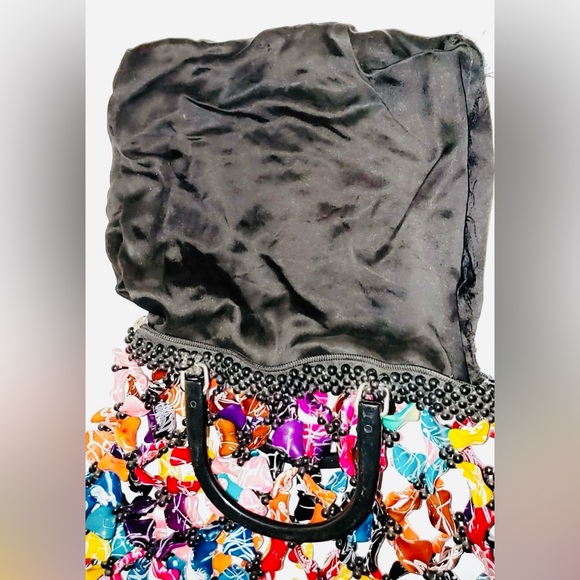 Handmade Beaded African Hobo Handbag | EUC | Completely Made & Sowed by Hand - Picture 11 of 14